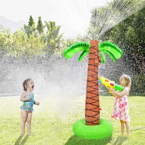 Fashion 1.55m Inflatable Water Spray Coconut Tree Summer Children Lawn Play Water Toys for Children Early Learning Supplies#37