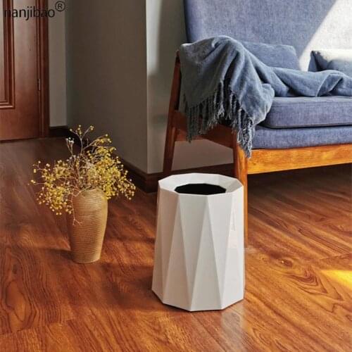 Nanjibao Dustbin Garbage Household Bedroom Living Room Trash Bin Creative Large Business Desktop Desk Office Simple Trash Can