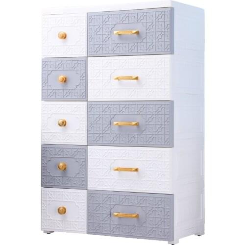 Gathering Extra Large 67cm Wide Finishing Receiving Cabinet Drawer Type Plastic Multi-functional Household Storage Cabine