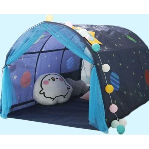 Childrens bed tent game house baby home tent boy girl safe house tunnel tent