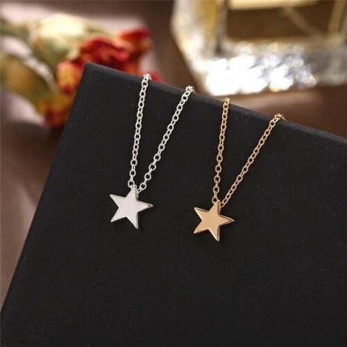 Simple Star Choker Necklace Women Jewelry Chocker Star Necklace On Neck Chain Bijoux Collares Mujer Collier Femme Best Gift