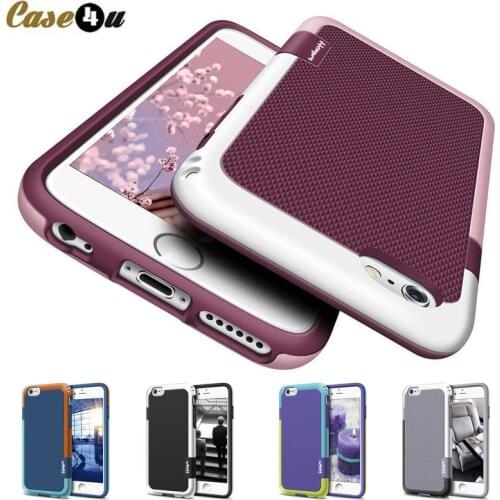 Shockproof Anti Slip Hybrid Hard Silicone Case for iPhone X 8 7 6s Plus fundas Heavy Duty Impact Case for iPhone 7 7Plus iPhone7