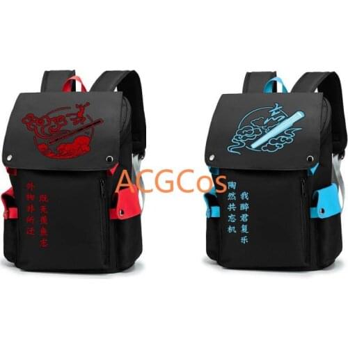 Grandmaster of Demonic Cultivation Lan Wangji Wei Wuxian Backpack Laptop Travel Rucksack Cosplay Student School Shoulder Bag