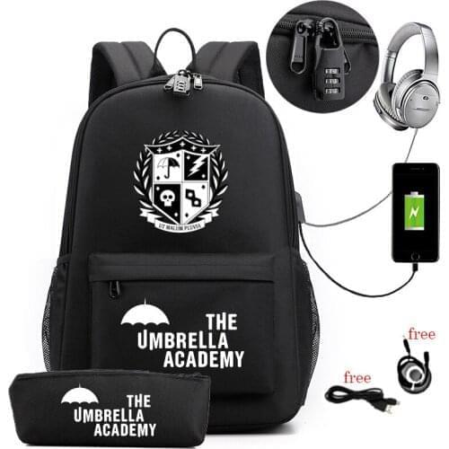 The Umbrella Academy Backpack Cartoon School Bags for Teens Girls Boy Kids Anime Knapsack Men Women Travel Rucksack Mochila Gift