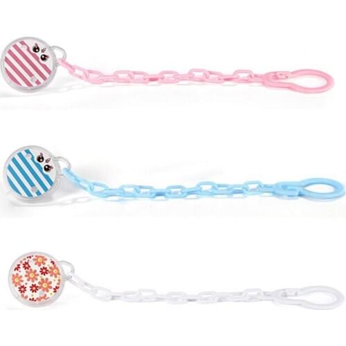 Cute Infant Kids Pacifier Chain Clip Baby Gift Non-toxic Soother Clips Animal Cartoon Dummy Soother Nipple Holder