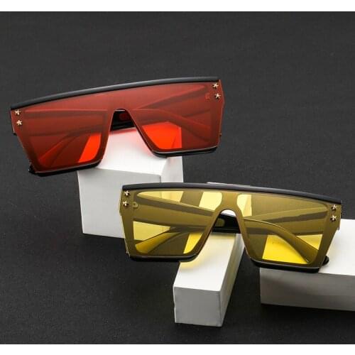 Fashion Black Sunglasses Women Men Square Oversized Design Sun Glasses For Female Vintage Brand Big Frame Star Oculos De Sol