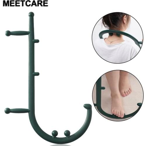 Trigger Point Self Massager Stick Theracane Body Muscle Relief Back Massage Hook Thera Cane Therapeutic Relaxation Pressure Tool