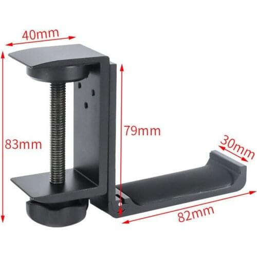 Universal Aluminum Alloy Headset Holder Adjustable Foldable Headphone Hanger Easily Carrying Lightweight Earphone Part