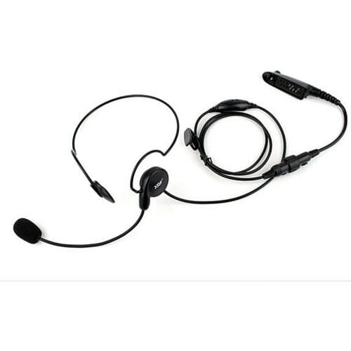 Advanced Unilateral Headphone Mic Neckband Earpiece Cycling Field Tactical Headset For Motorola Walkie Talkie GP328 GP338 GP340