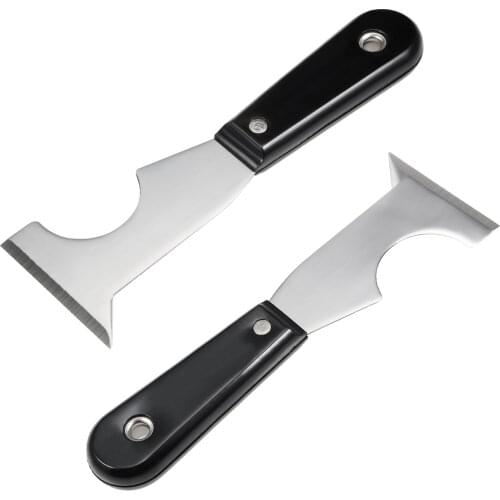 Uxcell 2x Putty Paint Scraper 65mm Stainless Steel Blade Wood Handle Wall Spackle Caulk