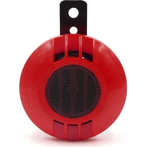 Uxcell Red 105db Loud Snail Style Waterproof Electric Air Horn for Motorcycle Scooter