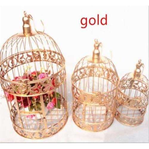 XS S M European style decorative bird cage / window ornaments / white photography props / hotel wedding cage