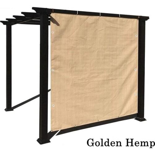 Golden Hemp Sun Shade Net 90% Shading Rate Sun Room Heat Insulation Sunscreen Net Balcony Plants Succulents Sun Shelter