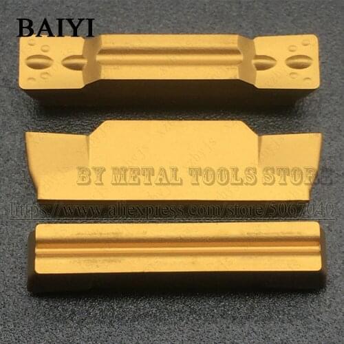 10PCS MGMN400 M BP010 carbide Grooving Inserts cnc cutter lathe turning tools 4mm grooving blade for Holder MGEHR/MGIVR