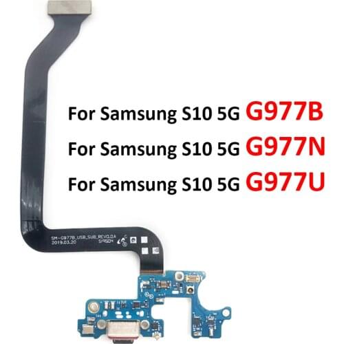 100% Original USB Charging Board Flex Cable For Samsung Galaxy S10 5G G977F G977N G977U Dock Connector Charging Port Flex Cable