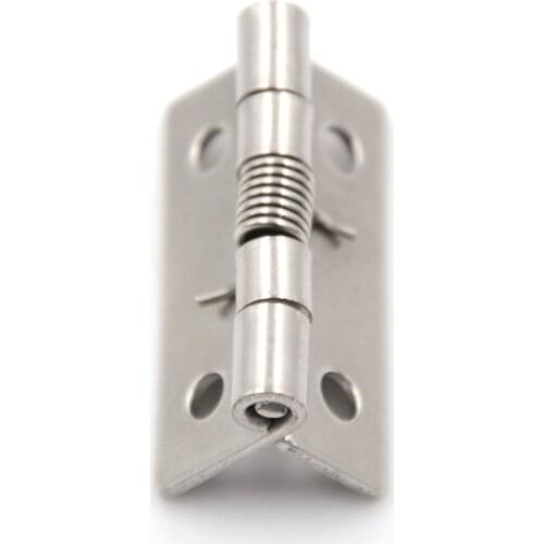 2 Inch Long Stainless Steel Self-Closing Corner Spring Draw Door Hinge