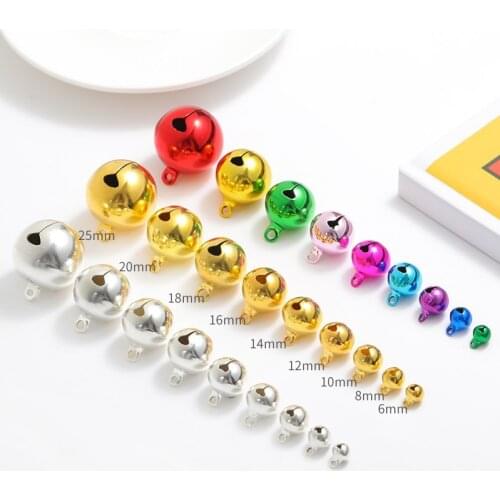 20-300 Pcs Mini Aluminum Colorful Jingle Pendant Brass Bells for Festival Party Christmas Tree Decoration/DIY Crafts Accessories