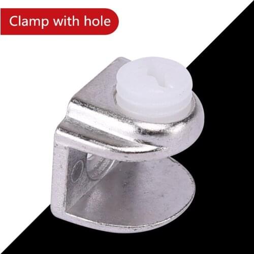 8PCS Half Round Semi-circle 5-9mm thick Glass Clamps glass shelf bracket clamp bracket support bracket Corner Bracket Clips