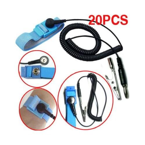 Anti Static Wrist Strap BANANA PLUG ALLIGATOR CLIP