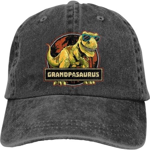 Grandpasaurus T T Rex Grandpa Saurus Dinosaur Granddad Baseball Cap cowboy hat Peaked cap Cowboy Bebop Hats Men and women hats