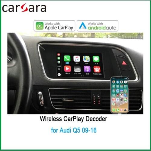 Wireless Carplay Decoder for Au di Q5 Non-MMI muItimedia interface CarPlay&Android auto Retrofit Kit