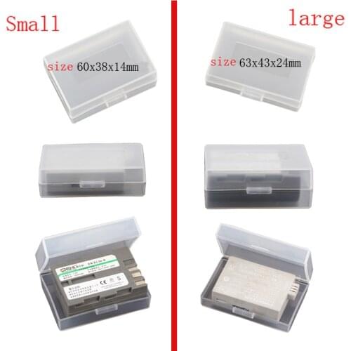 Small / Large Size Lithium Battery Box Battery case Battery Protection Storage Box can put a variety of SLR Camera battery
