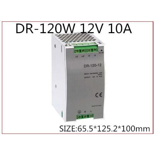 DR-120-12 Din Rail Switching power supply 120W 12VDC 10A Output