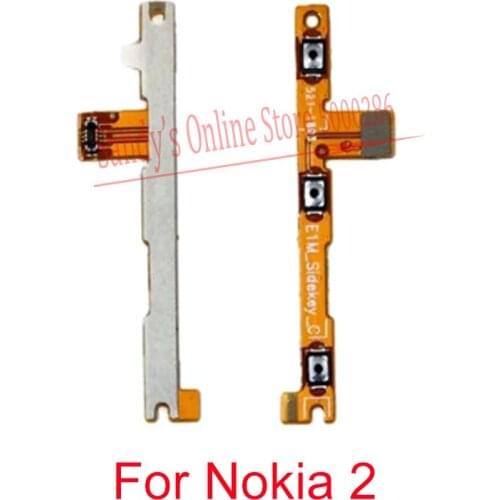 1 / 2 / 10 Pieces Power ON OFF Volume Side Key Button Switch Flex Cable For Nokia 2 TA-1035 Power And Volume Flex Cable Parts