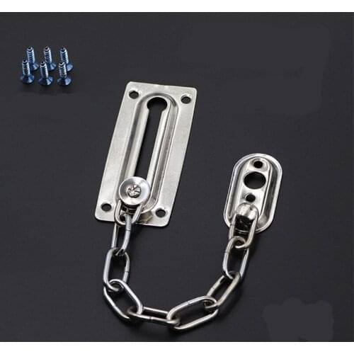 Hotel, Household Stainless Steel Door Lock, Safety Lock, Anti-hotlinking, Safety Bolt, Lock, Cabinet Bolt, Double Color Optional