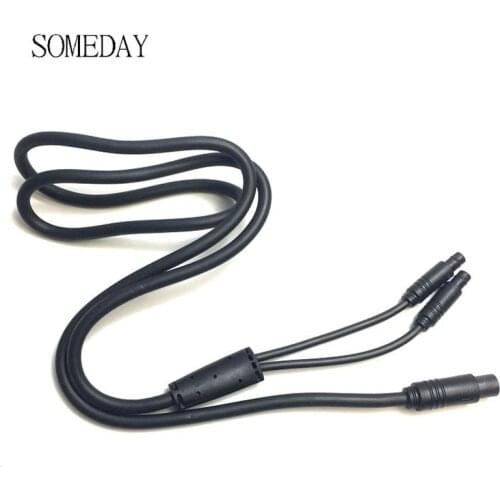 Instrument Y-Splitter Cord Cable 1 to 2 for VLCD6+XH-18 Bicycle Modification For Tongsheng Mid Dive Motor TSDZ-2 accessories