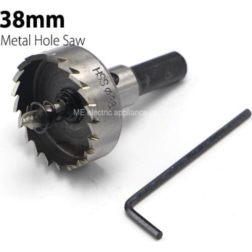 1Pc 38mm 1.5" Core Drill Bit Metal Hole Saw High Speed Steel Core Special for HSS Stainless Steel