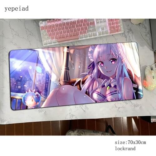 Re-zero mouse pad 800x300x2mm mats Colourful Computer mouse mat gaming accessories Xxl large mousepad keyboard games pc gamer
