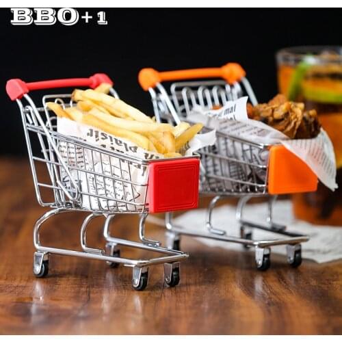 Creative Fries Rack Restaurant Coffee Shop Food Basket Bread Basket Fried Chicken Basket Medium Trolley Basket