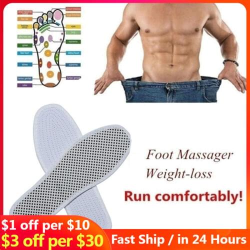 4pcs/2Pairs Magnets Magnetic Massage Insoles Foot Acupressure Shoe Pads Therapy Slimming Insoles for Weight Loss Cutting Pads