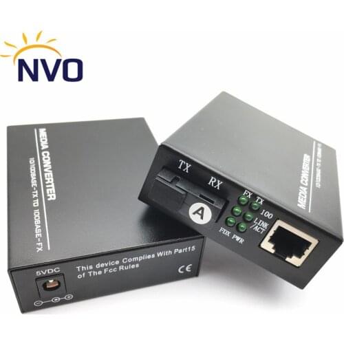 2/25/40/60KM Media Converter Fibra Optical SC Slot to rj45 UTP BIDI 1310/1550 Fiber to Ehernet Switch 10/100M Fibra Transceiver