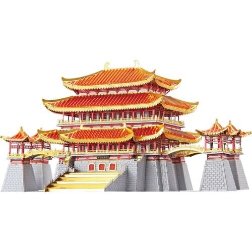 2019 Piececool 3D Metal Puzzle Figure Toy TANG PARADISE building model Educational Puzzle 3D Models Gift Toys For Children