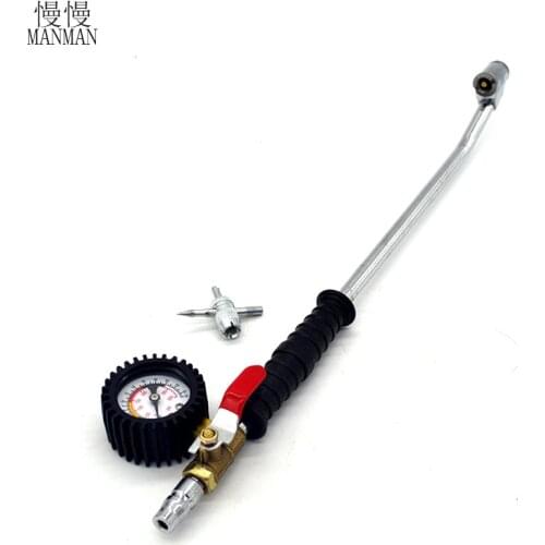 NEW 1PCS Tire pressure gauge for rapid inflatable pressure testing with switch