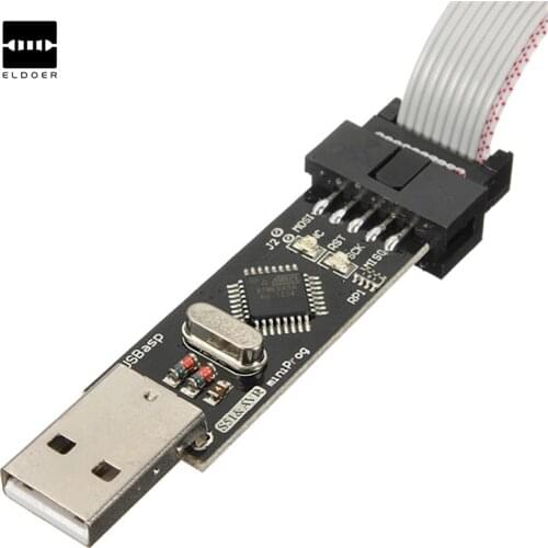 New DIY Electric Unit High quality 10 Pin USBASP USBISP 3.3/5V AVR Programmer USB Cable Adapter ATMEGA8 ATMEGA128