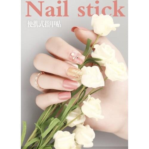 Printed Nail Patch Glue Type Removable Waterproof Fashionable Manicure Nail Sticker For Women Girls Nail Sticker Nail Art -VL16