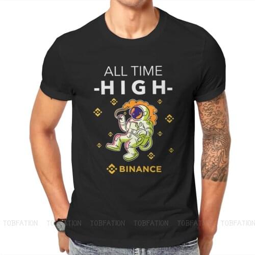 All Time High Casual TShirt Binance Coin Cryptocurrency Miners Tops Comfortable T Shirt Male Short Sleeve Unique Gift Clothes