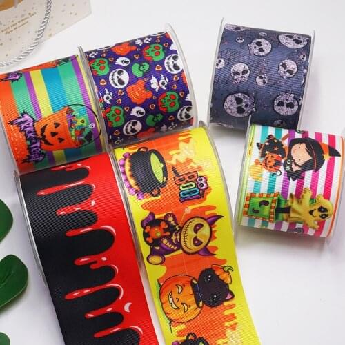 DIY Handmade Materials Printed Grosgrain Ribbon 50 Yard Per Size 55211