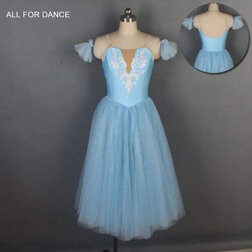 Camisole Romantic Tutu Girl & Stage Performance Ballet Costume Dance Tutu Pale Blue Ballet Tutu