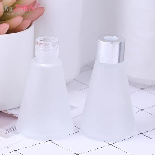 DIY Replacement Reed Jars Clear Glass Aroma Diffuser Empty Bottles Wedding Party Decor Scrub Cone Containers for Essential Oils
