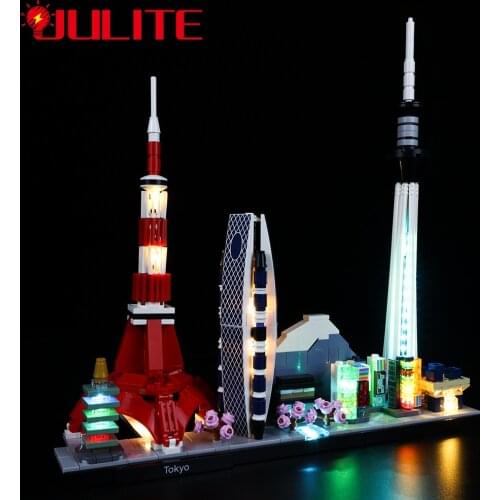 LED Light Kit For 21051 Architecture Tokyo skyline souvenir DIY Toys Set Not Included Building Blocks