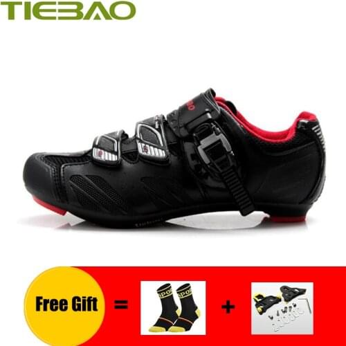 TIEBAO ride bike shoes men cycling sneakers outdoor superstar self-locking breathable women professional road bicycle shoes