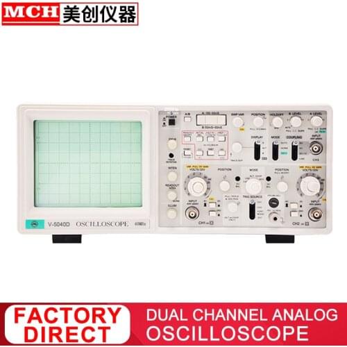 Three channel six tracking analog oscilloscope 40MHz 60MHz with delayed sweep function V-5040D V-5060D