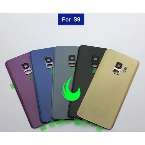 Original Rear Glass Housing Case For Samsung Galaxy S9 G960F / S9 Plus G965F Back Battery Cover Door For Samsung S9+ w Cam Lens