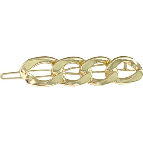 Fashion Hollow Metal Hair Clip for Women Elegant Multi Circle Metal Barrette Hairpin Head Accessories Jewelry Gift