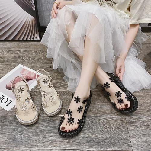 Korean Style 2021 New Platform Roman Sandals Women Sandals Shoes for Women