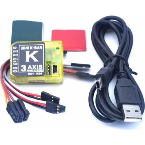 KBAR V2 3 Axis Gyro Kbar Flybarless System K8 V2 5.3.4 Pro K8 3 Axis Gyro Flybarless System K-bar For DFC FBL Helicopter